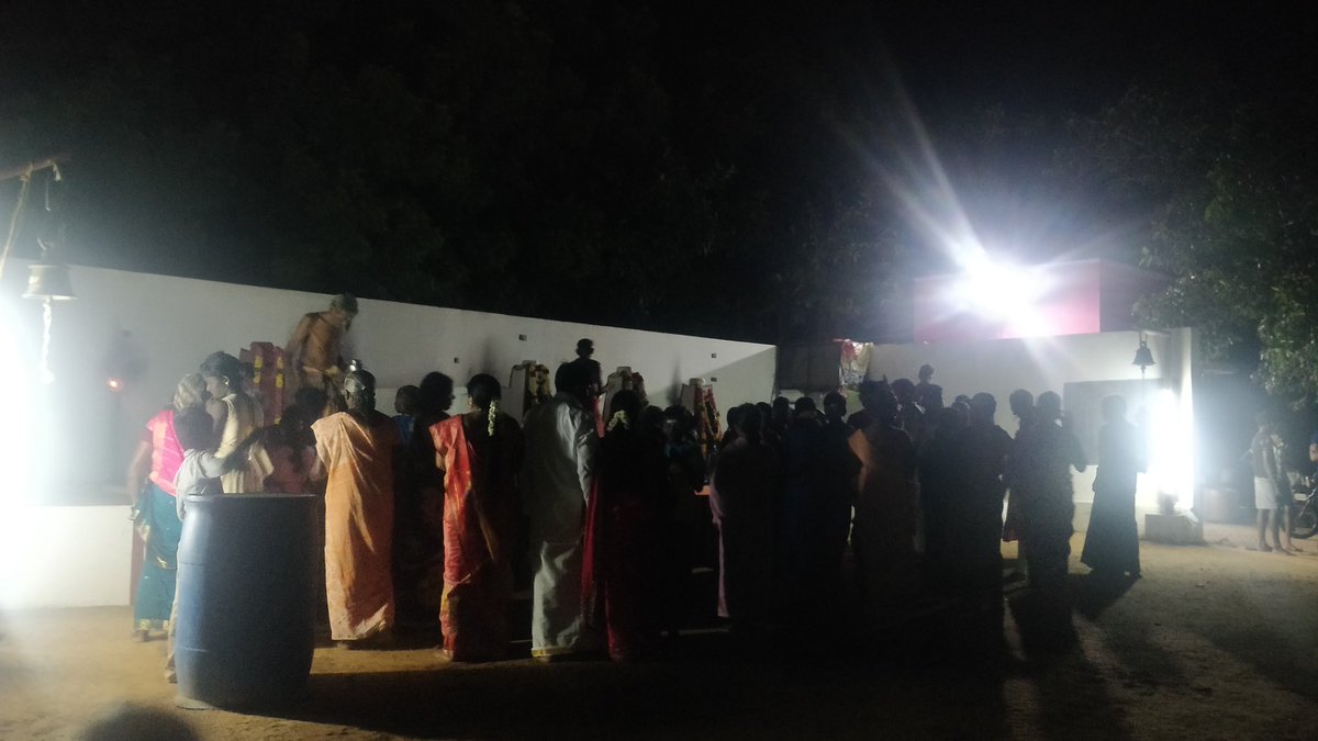 First poojai happens at 21 madaswamy kovil. As every function, they make pongal.