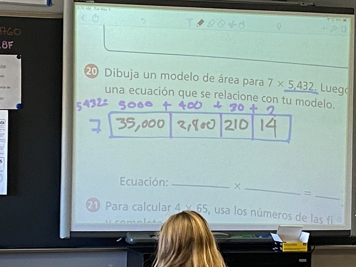Enjoyed matematicas class today!  So impressed with the critical thinking of our <a href="/EPEAGLESEHSI/">Eagle Heights Spanish Immersion</a> 4th graders!