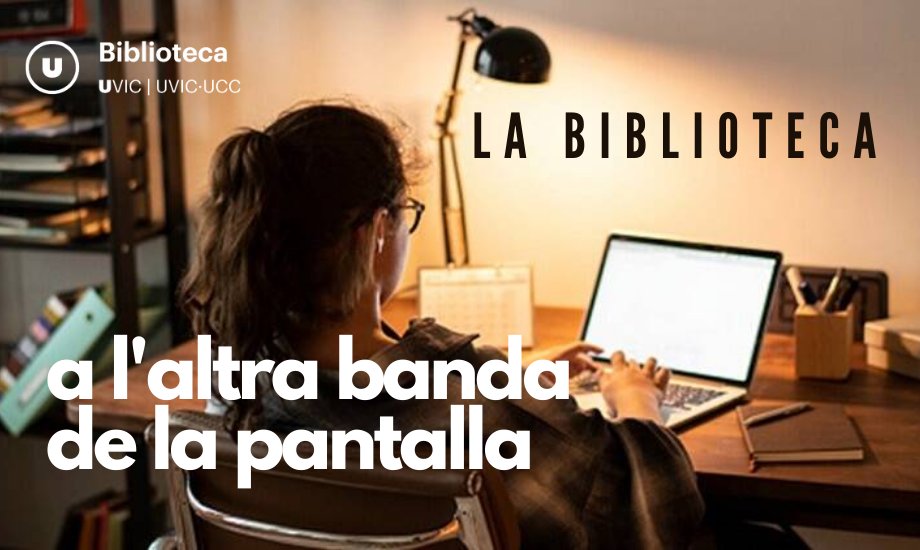 uvic_biblioteca's tweet photo. Malgrat que només et podem oferir servei presencial fins a les 18h 🙋‍♀️Recorda: disposes de milers de recursos des de l'altra banda de la pantalla!

Accés a #textcomplet #llibres #articles, #formacióonline, recursos pel #TFG, #Tesis... i tot des de casa!  https://t.co/iY38dtW47T https://t.co/AkM3Jc8rJe