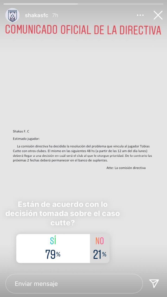 RealMacagno's tweet photo. Las cosas hay que hablarlas, hoy presentamos: "Caso Cutte" nos llegó ayer a las oficinas del club una carta a documento del club Shakas F.C que implicaba a un jugador salido de las canteras del club, Tobías Cuttela... https://t.co/k7fejxgydu
