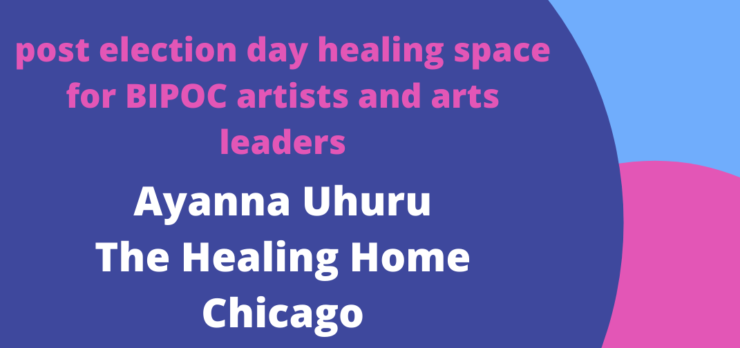We are creating space for all who identify as BIPOC (Black, Indigenous, People of Color) &amp; work in the arts post-election. Facilitated by Ayanna Uhuru, attendees will be guided through a meditation with light movement, breathing, sound, and silence. RSVP: buff.ly/34QCJcz
