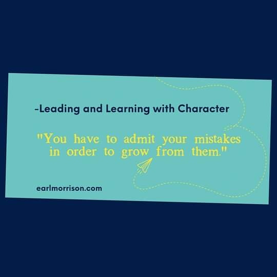 AndLeading's tweet photo. #learningfromyourmistakes is crucial but you can only do this if you admit your mistakes. Watch this powerful webinar: Learning From Your Mistakes. ($5.00 Registration Fee). https://t.co/qGsGdcPF5K
#earlmorrisonleadingandlearningwithcharacter #leadershiptraining #Leadership https://t.co/COW4cUk5Hv