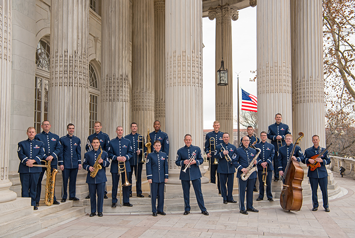 NCMEA's tweet photo. Jazz Combo Clinic - Saturday 3:00 PM 
Come to the @NCMEA Virtual Conference 2020 and join @USAFBand, Airmen of Note's rhythm section &amp; select horn players as they demonstrate &amp; discuss the ins and outs of playing in a jazz combo. Questions encouraged. 
https://t.co/0v0pdbgDSZ https://t.co/fz1ferDaNe