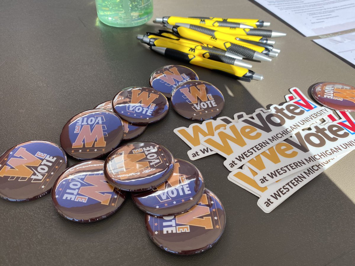 Students on the <a href="/WesternMichU/">Western Michigan University</a> campus are encouraging their peers to vote through a non-partisan group called #WeVote. There is a satellite clerk’s office set up so students can both register &amp; vote. <a href="/FOX17/">FOX 17</a>