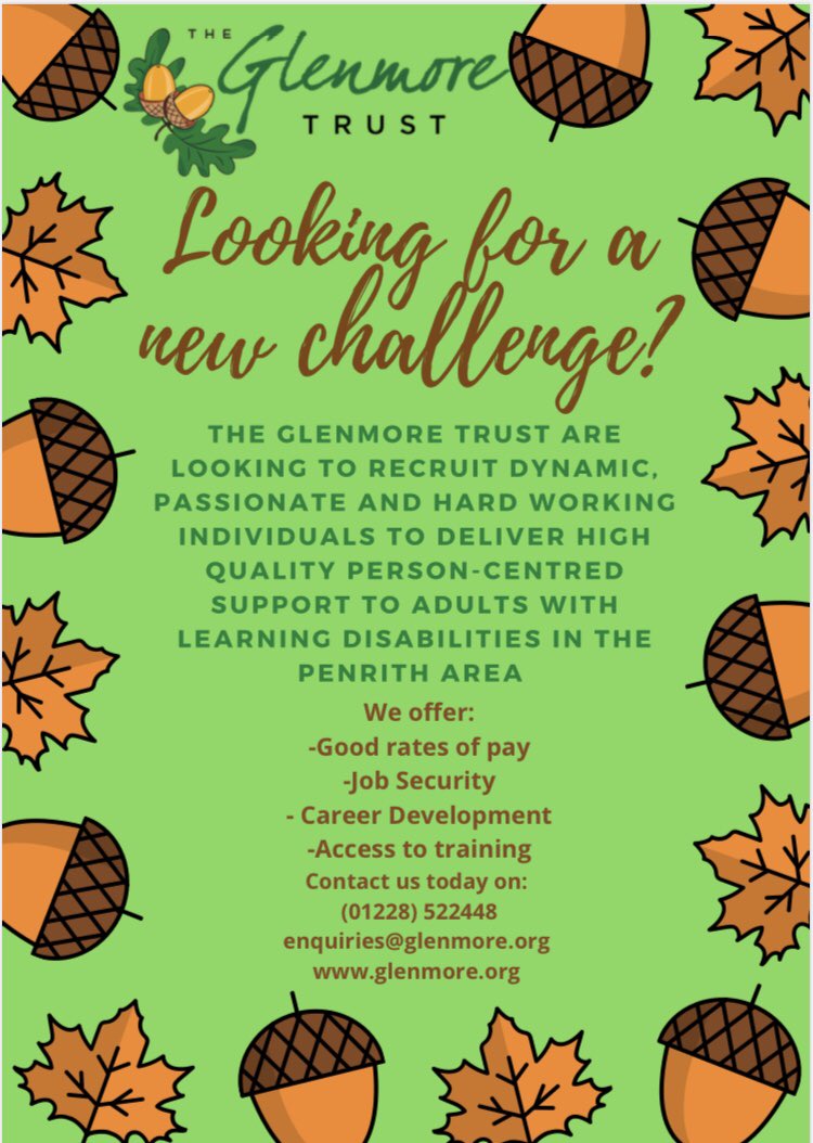 #Recruiting #penrith #support <a href="/GlenmoreTrust/">The Glenmore Trust</a>