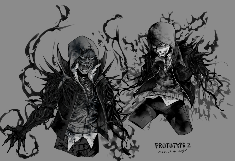 【ぞんと2】
黒ベタと線画が楽しかったので寝まーす! 