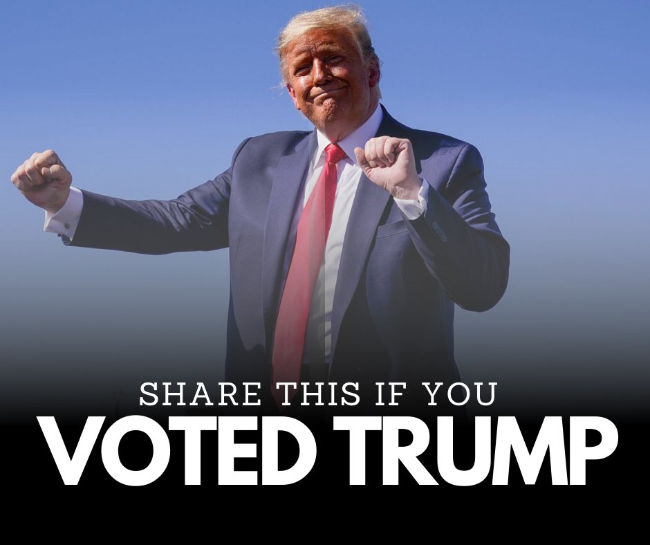 pink_lady56's tweet photo. Share this if you voted for @realDonaldTrump!

#VoteTrump #VoteRED2020RemoveEveryDemocrat https://t.co/ev4gVLgGhF