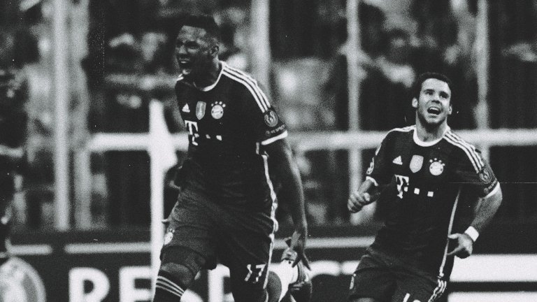 Jerome Boateng with a last minute, game winning screamer against Man City