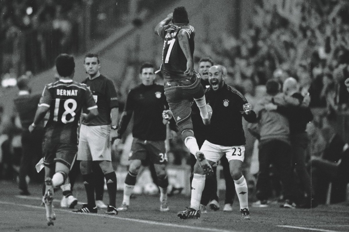 Jerome Boateng with a last minute, game winning screamer against Man City