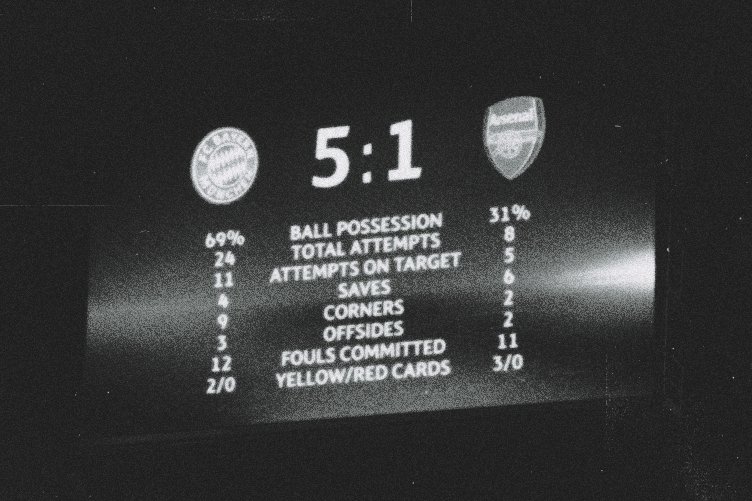 Bayern humillating Arsenal at home