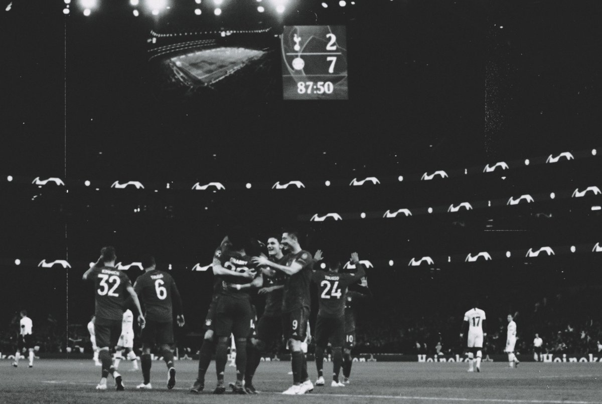 Bayern with a historic win in North London beating Tottenham 7-2 with Gnabry slowly making a name of himself by scoring 4 goals