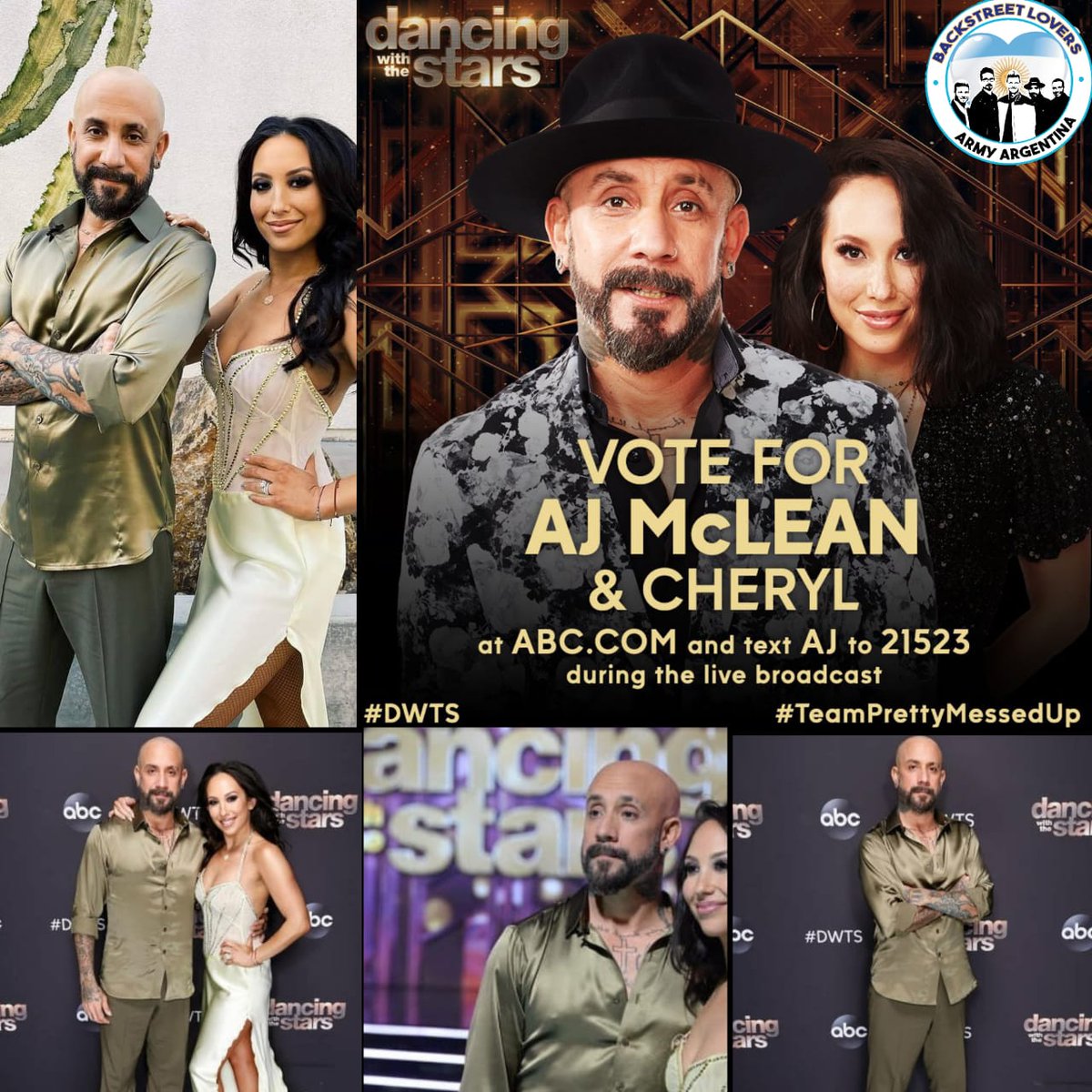 Rominaa74171044's tweet image. From Argentina all our support !!!! The  mirrorball trophy is yours !!!! @aj_mclean @CherylBurke
@nickcarter @popkidnick @kevinrichardson  @howied @brian_littrell @backstreetboys @bsbloversarg @bsbworldwunion #cherylburke #dancingabc #dwts