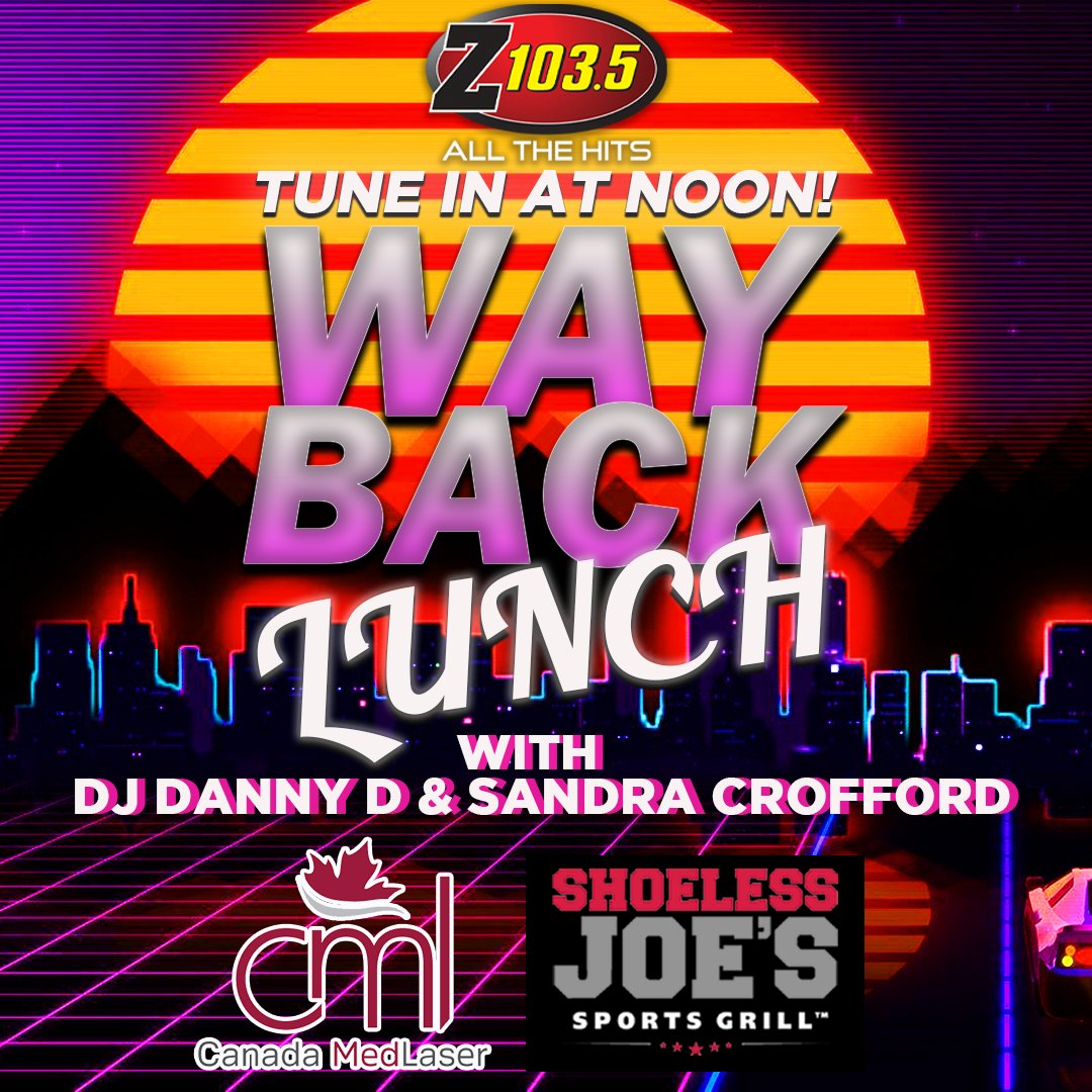 Z1035Toronto's tweet photo. #HappyWaybackWednesday! It's time to take it WAAAAY back with the #WaybackLunch with @TheRealDJDannyD powered by @goShoeless &amp; @CanadaMedLaser!

Listen live: https://t.co/QQjwy29Snx https://t.co/JUm1vMyruX