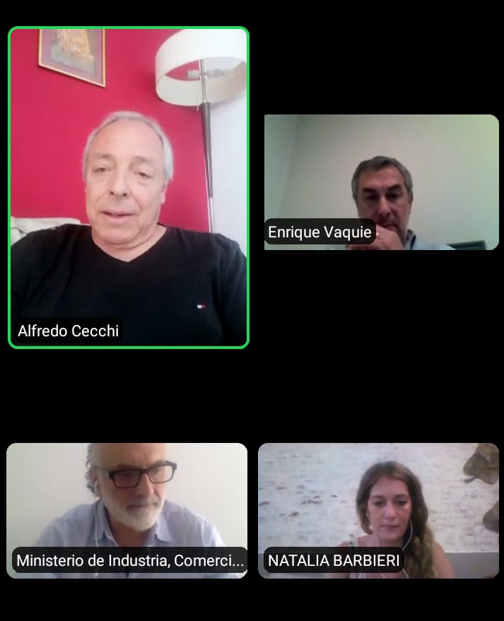 [AHORA] Estamos reunidos con el ministro de Economía de la Provincia de Mendoza, <a href="/evaquie/">Enrique Vaquié</a>; el jefe de Asesores del ministro de Industria de Córdoba, <a href="/falomarcelo/">Marcelo Falo</a> y el presidente de FAPI, Alfredo Cecchi, ultimando detalles para la próxima charla en el marco de #EPIBA2020