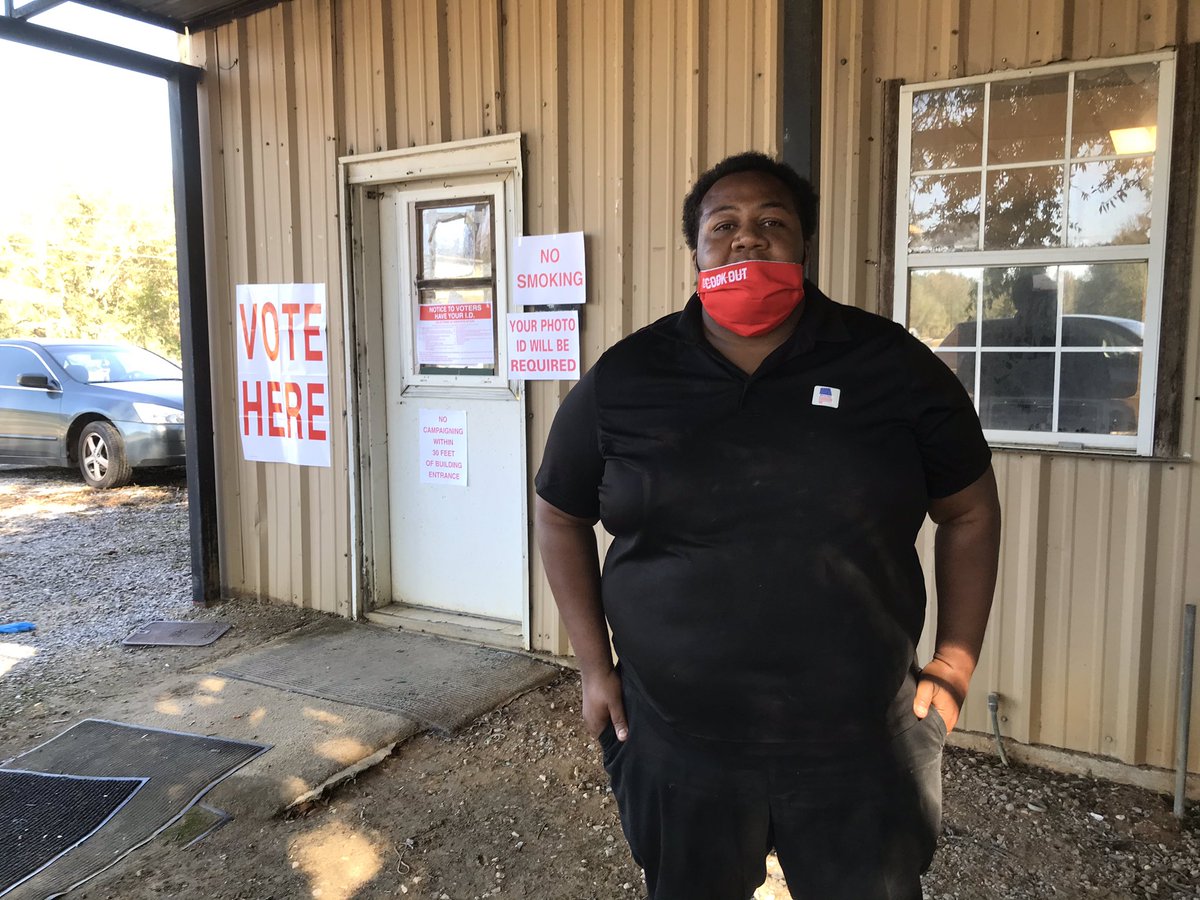 Heiberger resident Donovan Melton, 31, said he voted for Biden &amp; Doug Jones: “It’s only so much a working person can take. We need change ... It’s the working people that run the world and we get the same treatment since the beginning of time and we get nothing off the backend.”