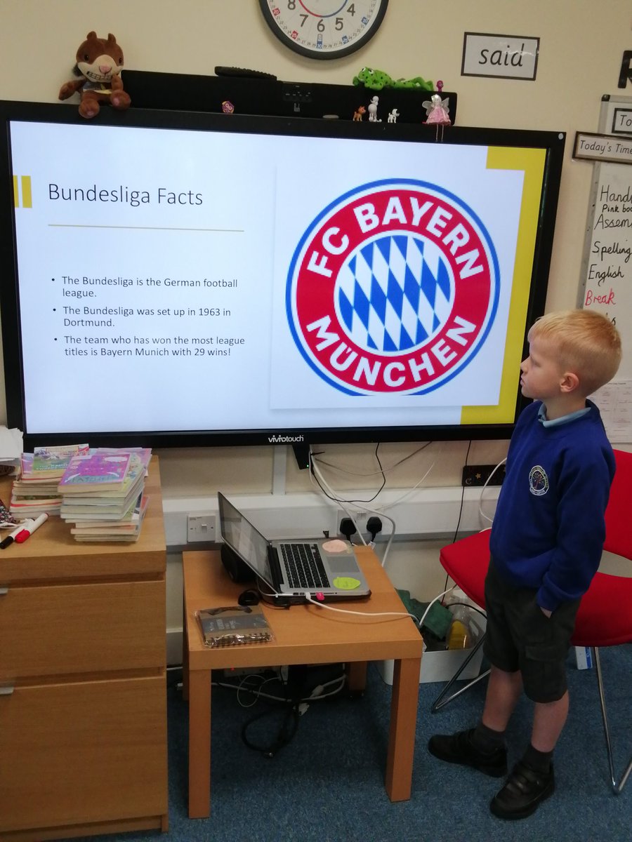 TarvinPrimary's tweet photo. Fantastic football assembly in Lewis Class today. We heard lots about Bundesliga! Wow! #TarvinclassassembliesY3 #speakingandlistening #sharinginterests #keepactive https://t.co/K4VB4hnudg