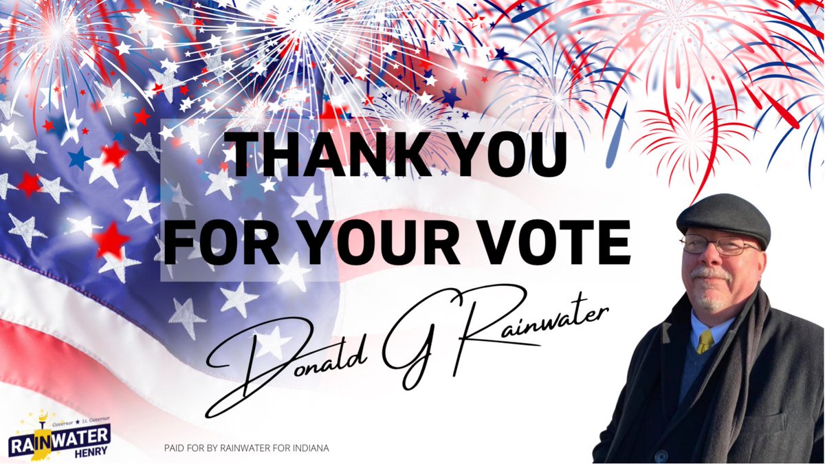 Thank you for your vote!
#Rainwater4TheWin