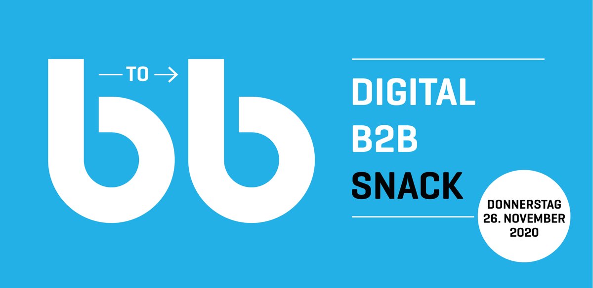 DIGITAL B2B SNACK - Das Digital B2B Forum 2020 findet am 26. November als digitale Veranstaltung statt. Neben der Onlinehändlerbefragung 2020 weitere spannende Themen aus dem Bereich Digital Commerce.
Jetzt kostenlos anmelden: garaio.com/digitalb2bsnac…
#digitalb2bforum_ch