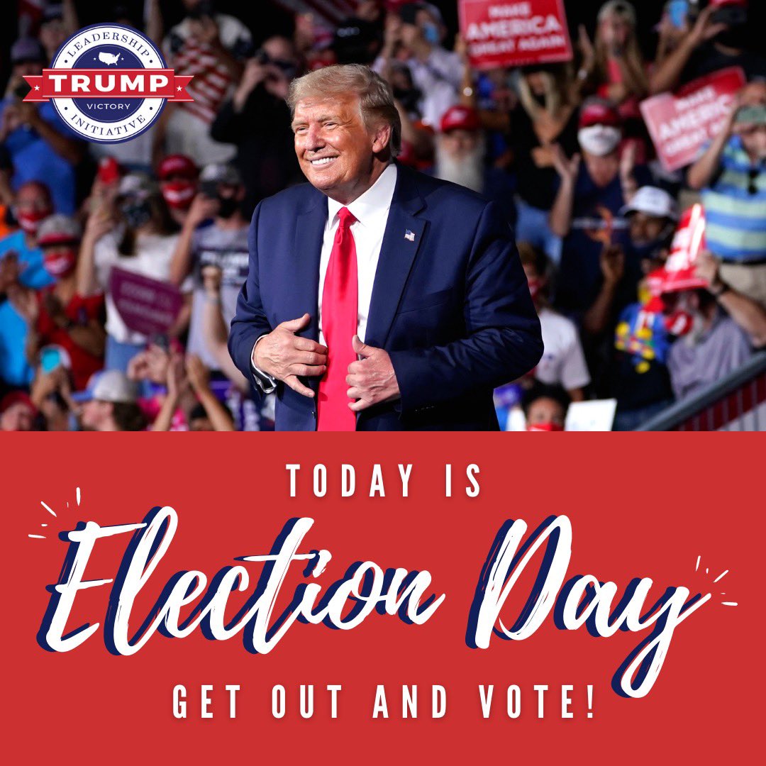 TrumpVNCFL's tweet photo. VOTE VOTE VOTE! 🇺🇸

Polls close at 7PM today...do your part in securing #FourMoreYears and VOTE! ✅

@TrumpStudents @ErinMPerrine @AKnowles93 https://t.co/8ikG5kqFdv