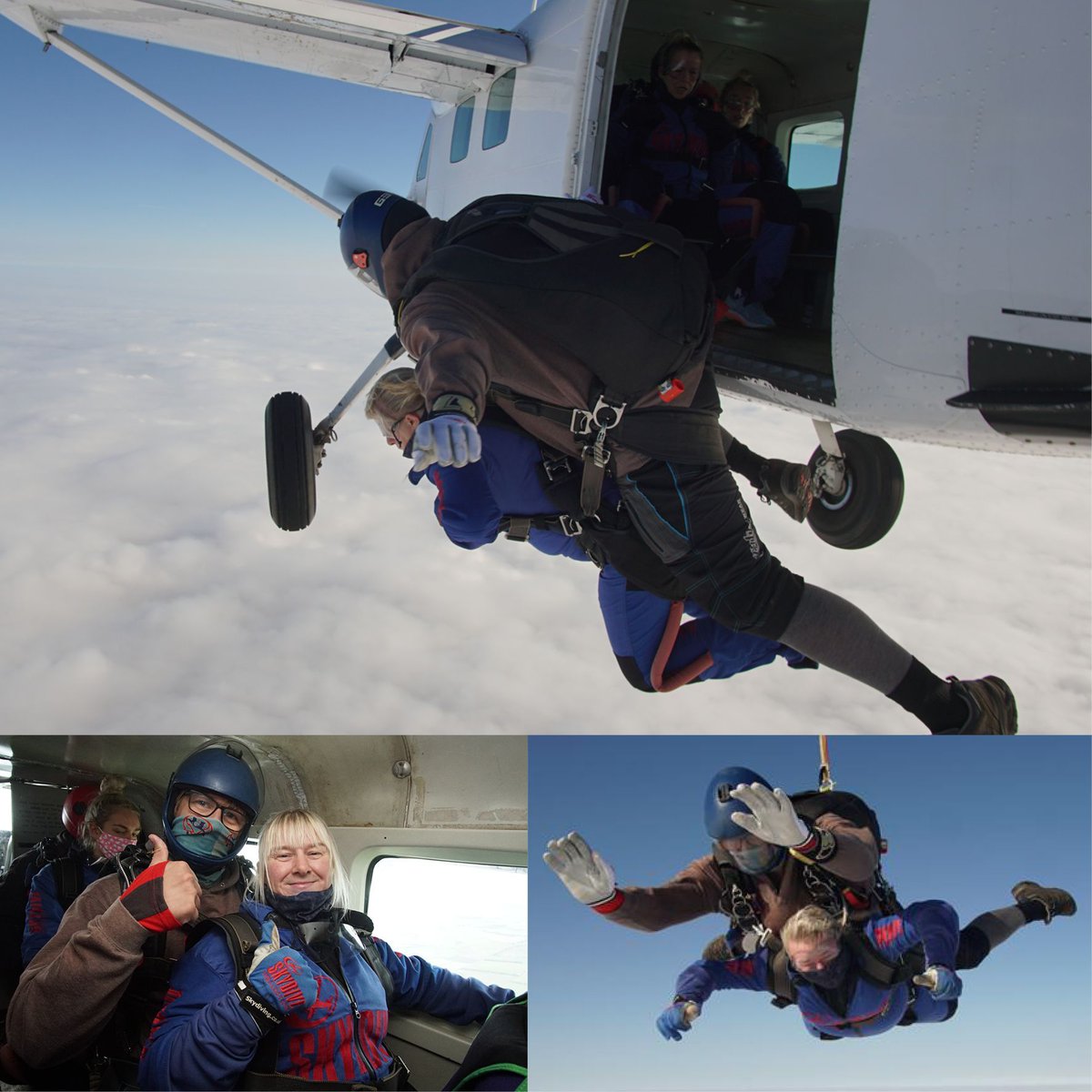 YESSSElectrical's tweet photo. #YESSSPOWER! Marie from our Purchasing Department at Head Office recently completed a 15,000ft skydive at #Skydive Hibaldstow. The dive was to help raise vital funds towards the 2021 Super League campaign for the @CTRLFCWomen. Well done Marie! #skydiving https://t.co/4VhgB3c4KD