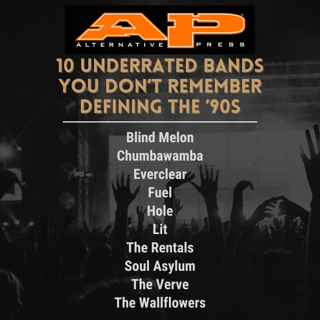This article gave us all the feels! Which band is your favorite?
altpress.com/.../underrated…
#90s #90smusic #Underratedbands