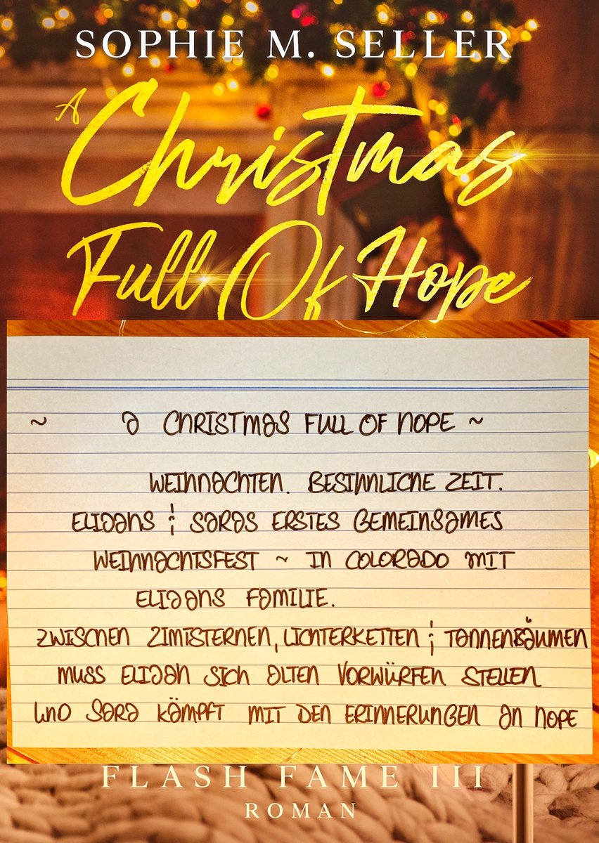 sophiem_seller's tweet photo. ~Weihnachten. Besinnliche Zeit.
Elijahs und Saras erstes gemeinsames Weihnachtsfest.
In Colorado mit Elijahs Familie. Zwischen Zimtsternen, Lichterketten und Tannenbäumen muss Elijah sich alten Vorwürfen stellen und Sara kämpft mit den Erinnerungen an Hope.~
#Textschnippsel 🤶🏻🎄 https://t.co/1PXP3OwQ9N