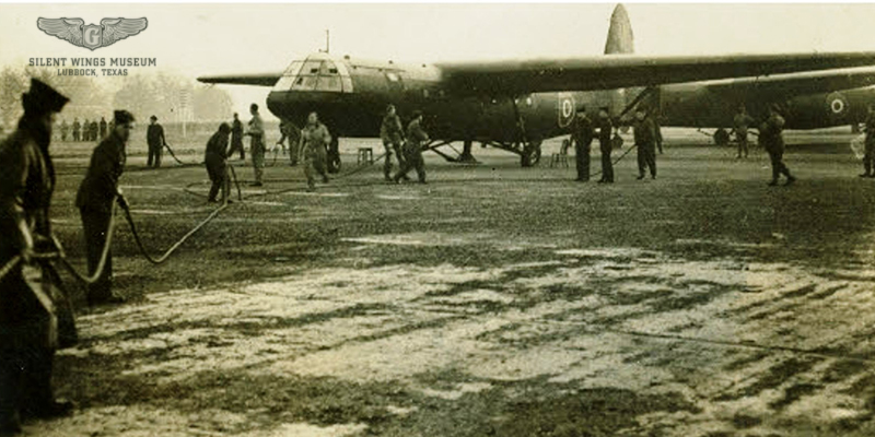 A Look at the Horsa Glider
The British-made Horsa, a wooden, high-wing monoplane, could carry a wide variety of cargo up to around 7,000 lbs, about twice the capacity of its American counterpart.  
Almost 5,000 Horsa gliders were built during WWII.