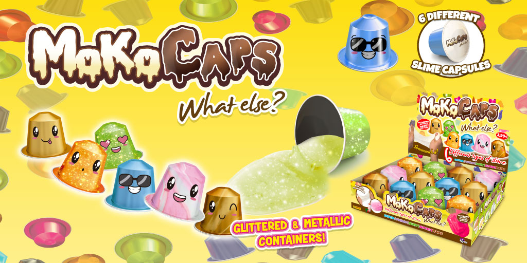 Kidzworldsl's tweet photo. Find out what these capsules hide inside: #slime! 🤪
There are 6 different glittered &amp; metallic containers, with different smells and textures 🍓🍫
"Moko Caps, What else?" 💁🏼‍♂️
#JustKidzJustFun https://t.co/WVjZ6e9nz4