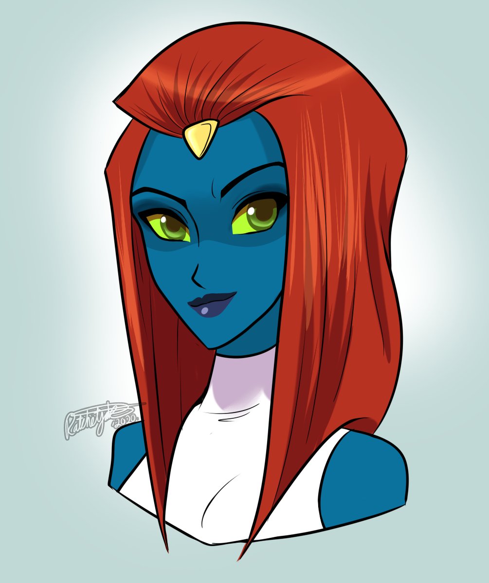 “Some fanart of Mystique from X-Men, she's one of my faves ❤️#Ratc...
