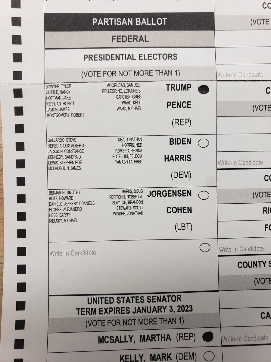 I voted to re-elect the best President in history. 

Mr @realDonaldTrump I am looking forward to having you as our President for another 4 years.

#Trump2020LandslideVictory #Trump2020 #VoteRedToSaveAmerica2020 #2ADefenders #ShallNotBeInfringed #2A