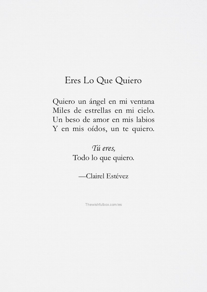 ⊱♡⊰ Eres Lo Que Quiero ⊱♡⊰
Instagram: instagram.com/clairelestevez/

#poesías #poemas #frases #citas #frases #Inspiración #letras #palabras #literatura #libros #Amor
