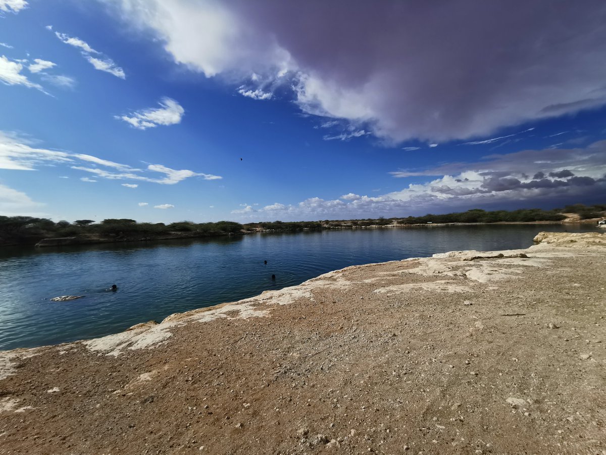 There are fish fingerlings swimming near the shallow edges, maybe the big fish stay in the deep waters, I never saw anyone fishing here.