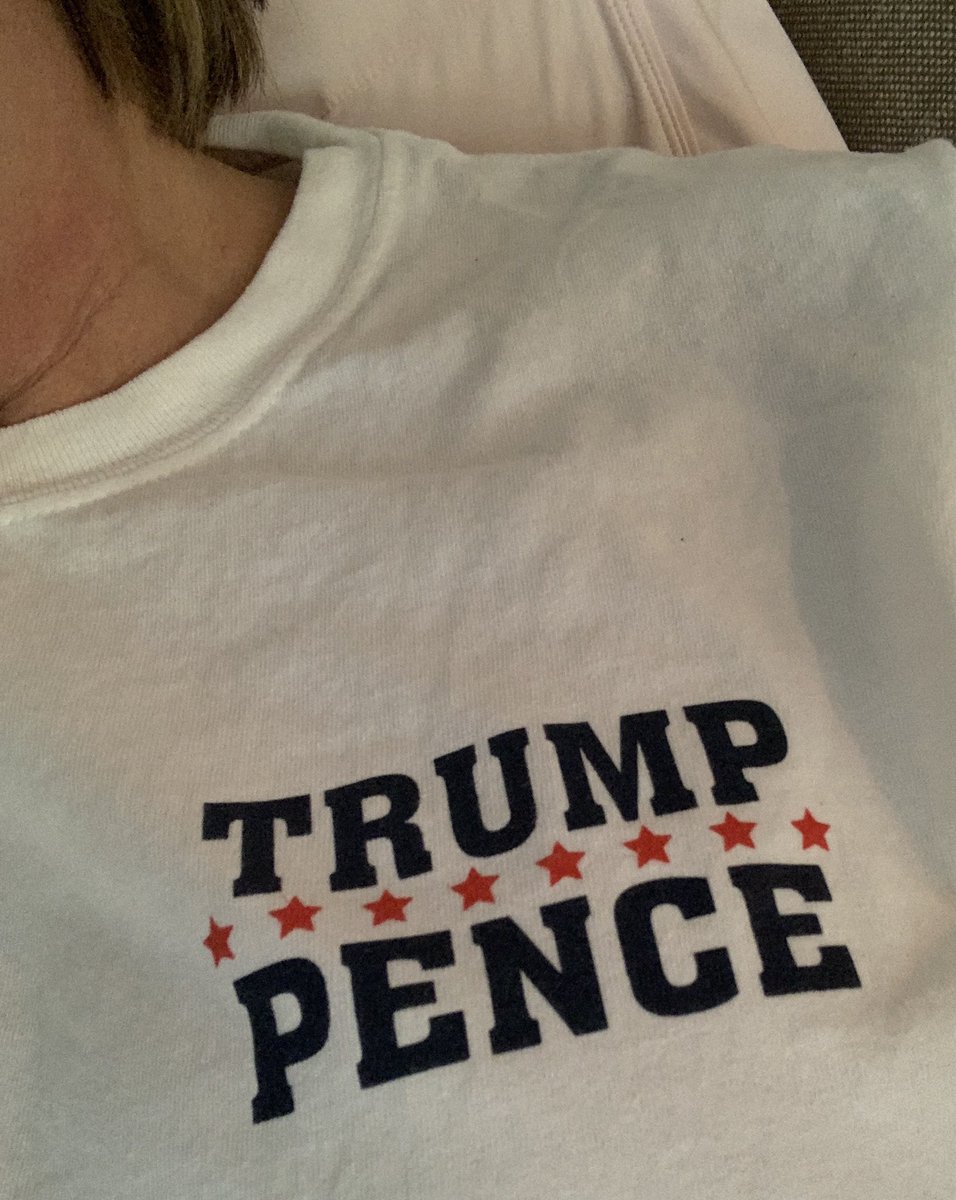 Attire for the day, purchased at Trump Tower last election a few days before the Inauguration! #MAGA  ♥️💙🇺🇸♥️💙🇺🇸 #VoteRed2020