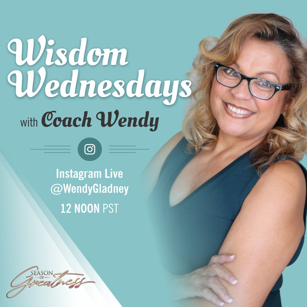Join me tomorrow on Wisdom Wednesday with Coach Wendy live on Instagram at 12 noon PST @wendygladney as I have a conversation with @lgan23  Lori Gangemi, President and CEO of AbilityFirst as we share fond memories and the legacy of Ms. Mordena Moore.