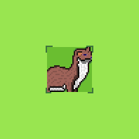pyroshiv's tweet photo. #pixel_dailies #pixelartday  #Art #aseprite 
daily #pixelart #18
theme from  @Pixel_Dailies:#mustelid 

Adopt pixel #pets !!!

Enjoy and don't hesitate to #RT and #follow me! https://t.co/QczuT5WHeO