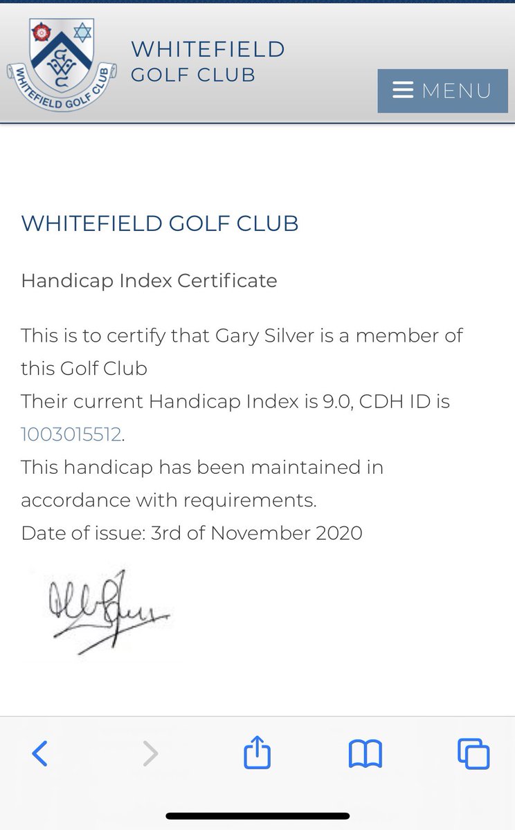 garysilver123's tweet photo. Sporting ambition finally reached #singlefigures #postcovid @EnglandGolf @WhitefieldGolfC ⛳️ Stay safe and hopefully back playing very soon 🙏🏼 https://t.co/T1182ESWWI
