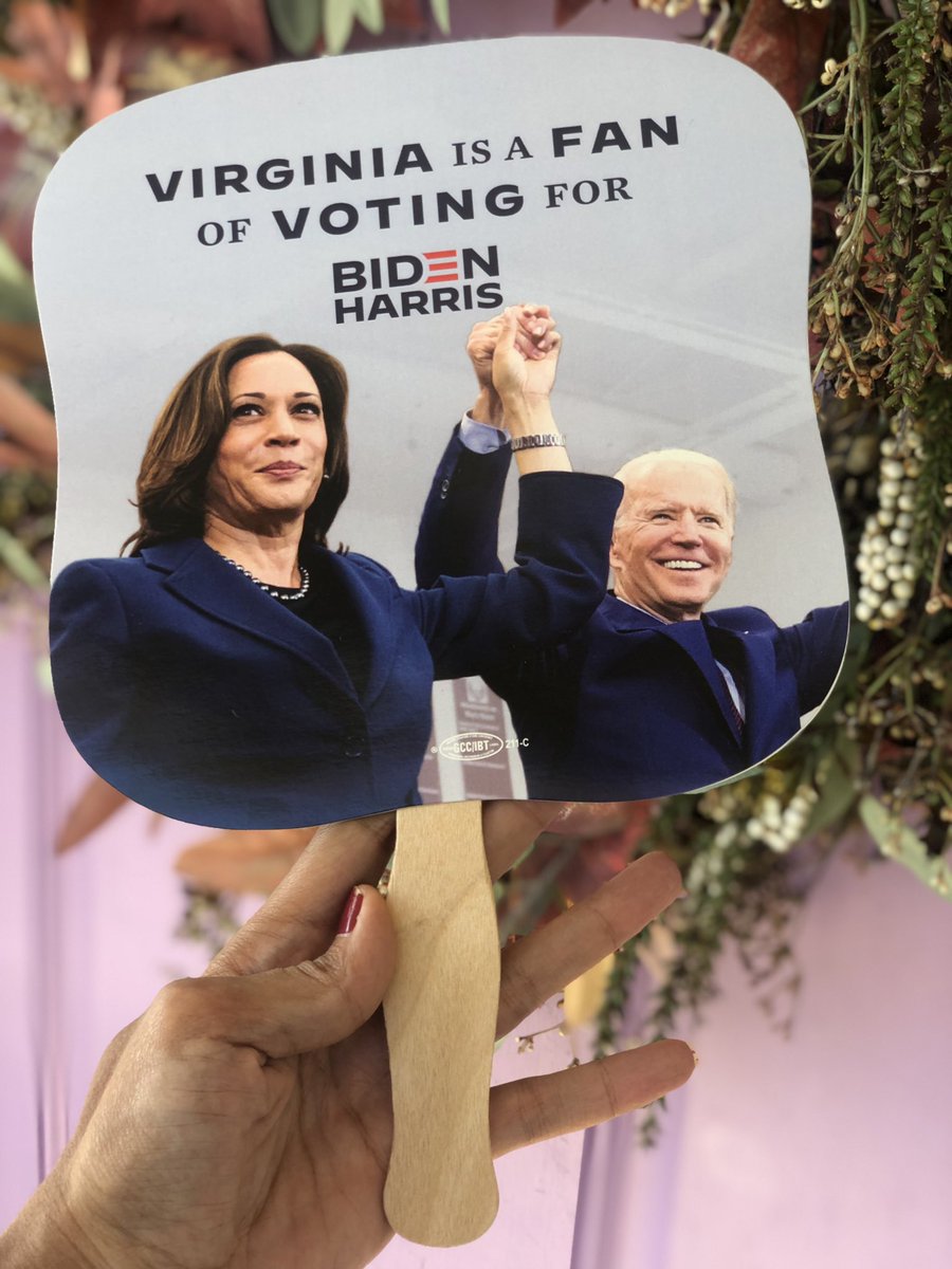 EbonyJHilton_MD's tweet photo. Somebody hit the neighborhood with a #ChurchFan for @JoeBiden and @KamalaHarris. They are not playing today! #Vote https://t.co/18GmK83D2R