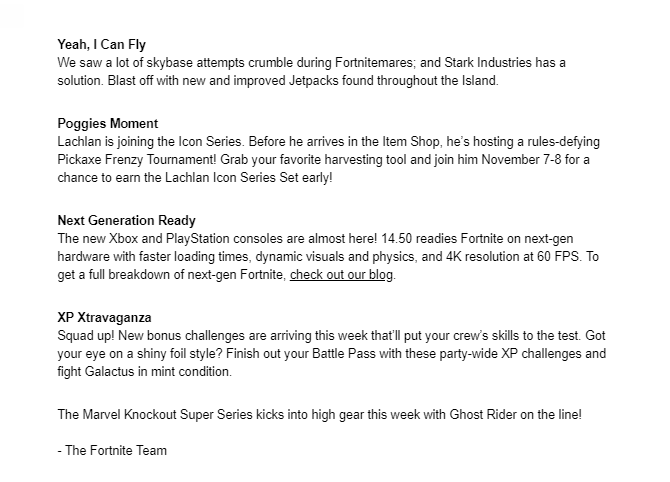 SaltyBoii03's tweet photo. Here are the patch notes for today! Are we surprised that they actually released something??
#fortnite #fortnitebattleroyale #fortniteleaks #fortnitedata #xbox #ps4 #ps5 #nintendoswitch #fortnitepatchnotes #fortniteupdate #updateday #lachlan #fortnitenews #ghostrider #marvel https://t.co/NaMpZv1asR