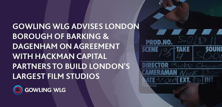 Movies will be made in Dagenham! Our dedicated development and regeneration team advised London Borough of Barking &amp; Dagenham and Be First on an agreement with Hackman Capital Partners to build London's largest film studios. Find out more: bit.ly/2I22v4P