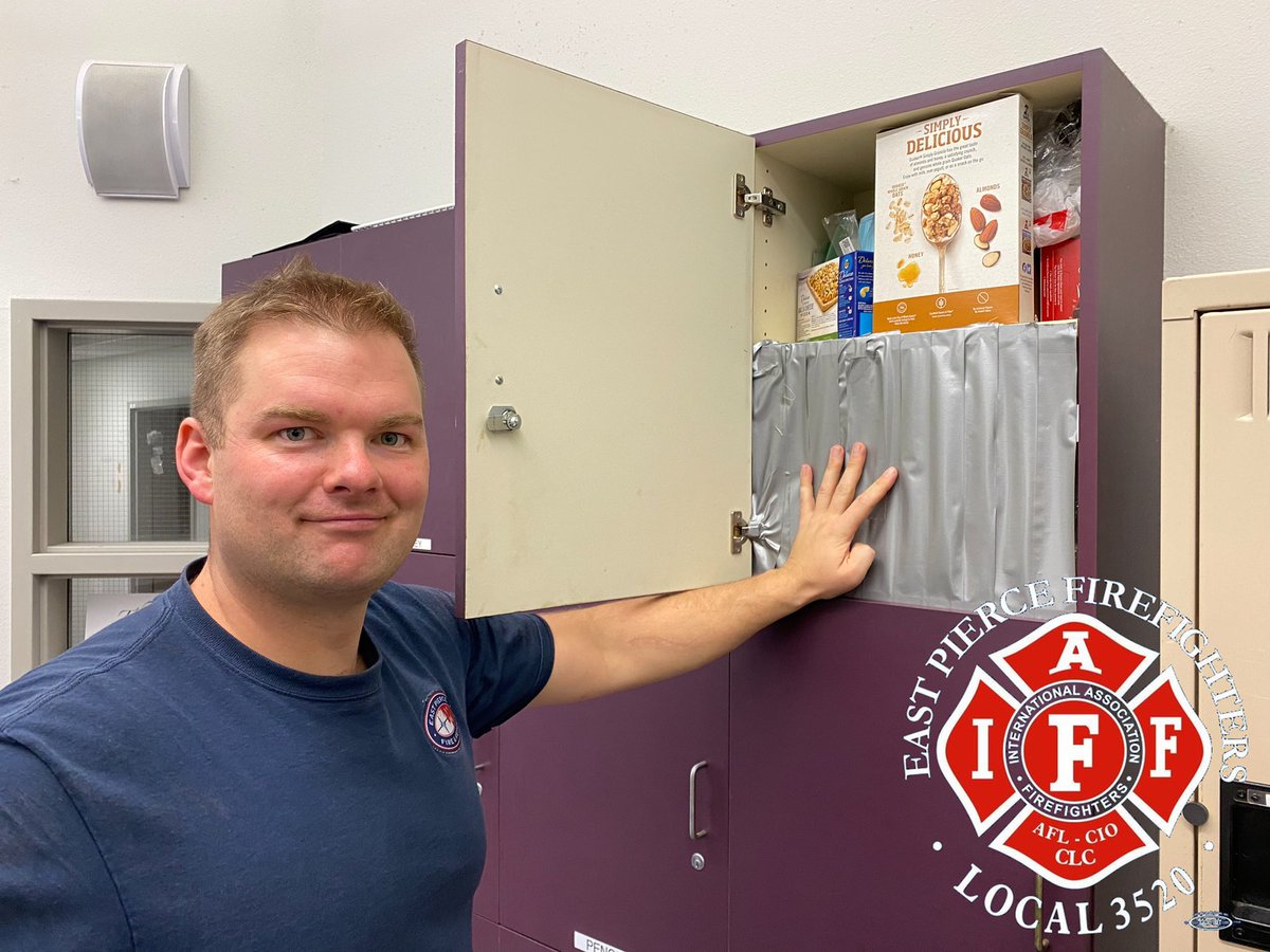 EastPierceFFs's tweet image. Fire house pranks and shenanigans are a part of everyday life at the fire station. Duct taped food locker, left and right click switched on the computer mouse, uniforms switched inside out, and the classic workout shoes tied together 😂

#IAFF #FireHousePranks #AllInGoodFun