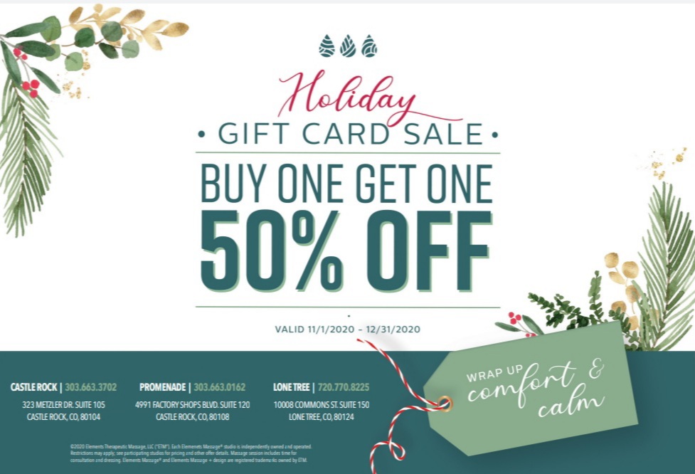 ElementsCR's tweet photo. Get a jump on the holiday rush with a relaxing gift for that special person in your life!
#GiftCards #BOGO #MaskUp #ElementsMassage https://t.co/lJD79LEpYo