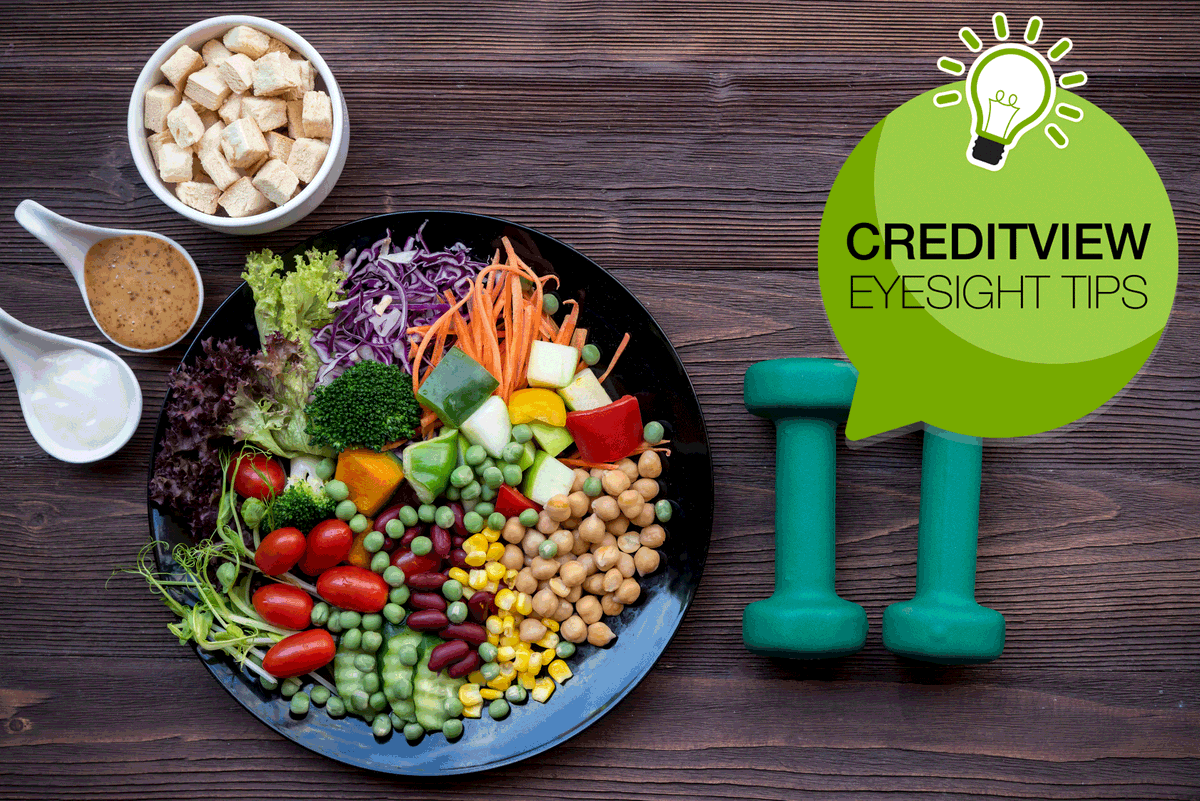 CREDVIEWoptical's tweet photo. Tip #1 to catch diabetes-induced eyesight troubles early: move more and eat more vegetables! You know all the usual stuff your doc says, like maintaining healthy blood sugar, exercising regularly (walking is great) and enjoying a balanced diet. #eyecare #EyeHealth #behealthier https://t.co/sgCtHVQCJh