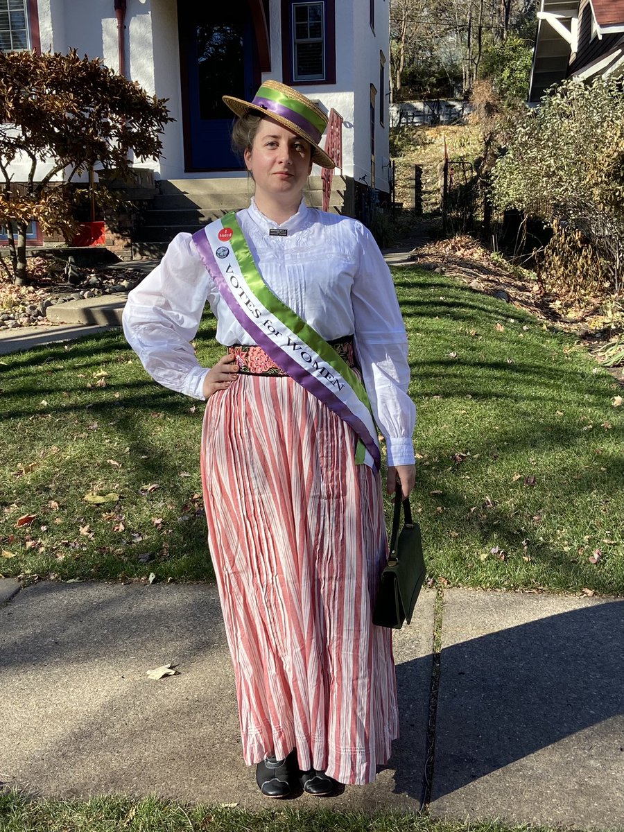 libbyjkantner's tweet photo. My hero. She’s been dressing to for the polls since 2008. https://t.co/CjqhvMQ0hv