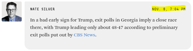 prelim PA exit poll commentary ~7pm