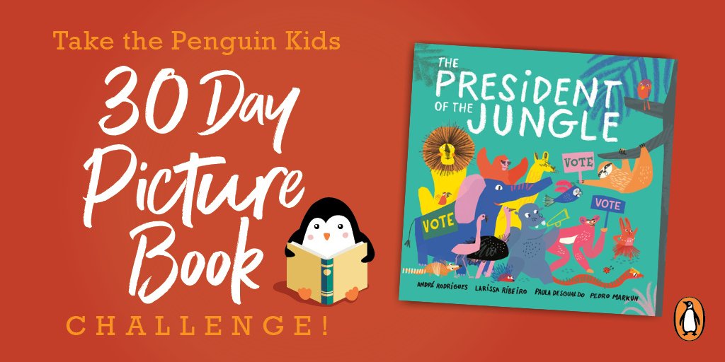 It's  #ElectionDay and today's challenge is to read a picture book about elections!Our pick: PRESIDENT OF THE JUNGLE by André Rodrigues, Larissa Ribeiro, Paula Desgualdo, and  @markunLearn more here:  http://bit.ly/prezofthejungle 