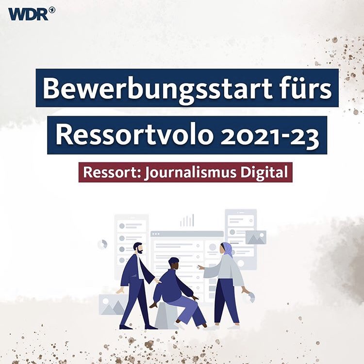 WDR_Volos's tweet photo. Drüben auf Instagram beantworten wir gerade Fragen zu unseren neu ausgeschriebenen Volontariaten ⬇️🤗

https://t.co/iQxbZo9jqd https://t.co/MlUnOQPf5L
