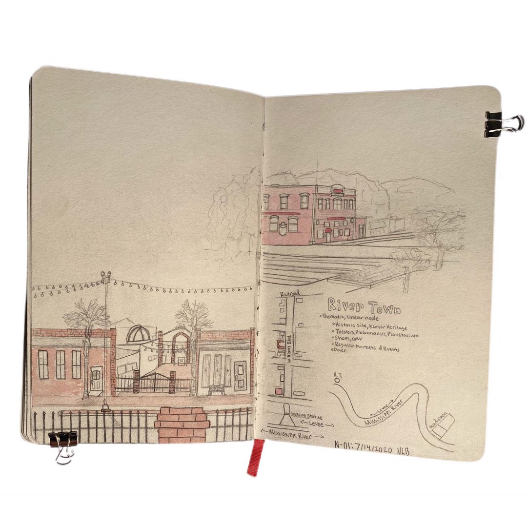 TulaneArch's tweet photo. #OnExhibit: Freehand Drawing + Observation (ARCH 4932/6932), led by #TulaneArch Prof. Andrew Liles @amlilesarchitect, AIA, in Summer 2020.
9 students. 6 cities. 4 countries.
This course articulates the power of in situ sketching for recording both the logos and pathos of place. https://t.co/n9QvrwMSz9