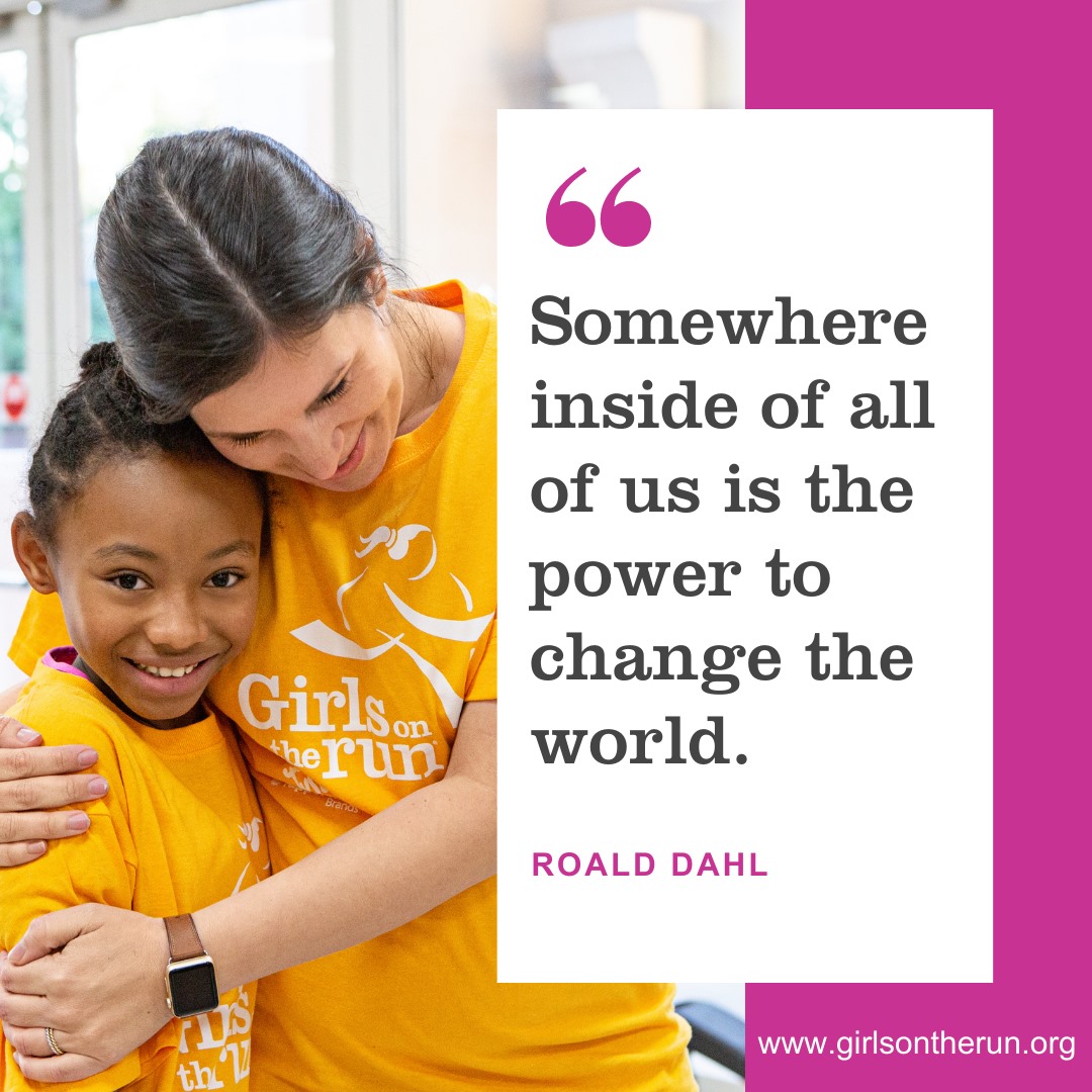 Girls on the Run inspires and empowers girls to unleash their limitless potential and boldly pursue their dreams. We believe that EVERY girl has the power to change the world, and that change starts with your vote. ☑️