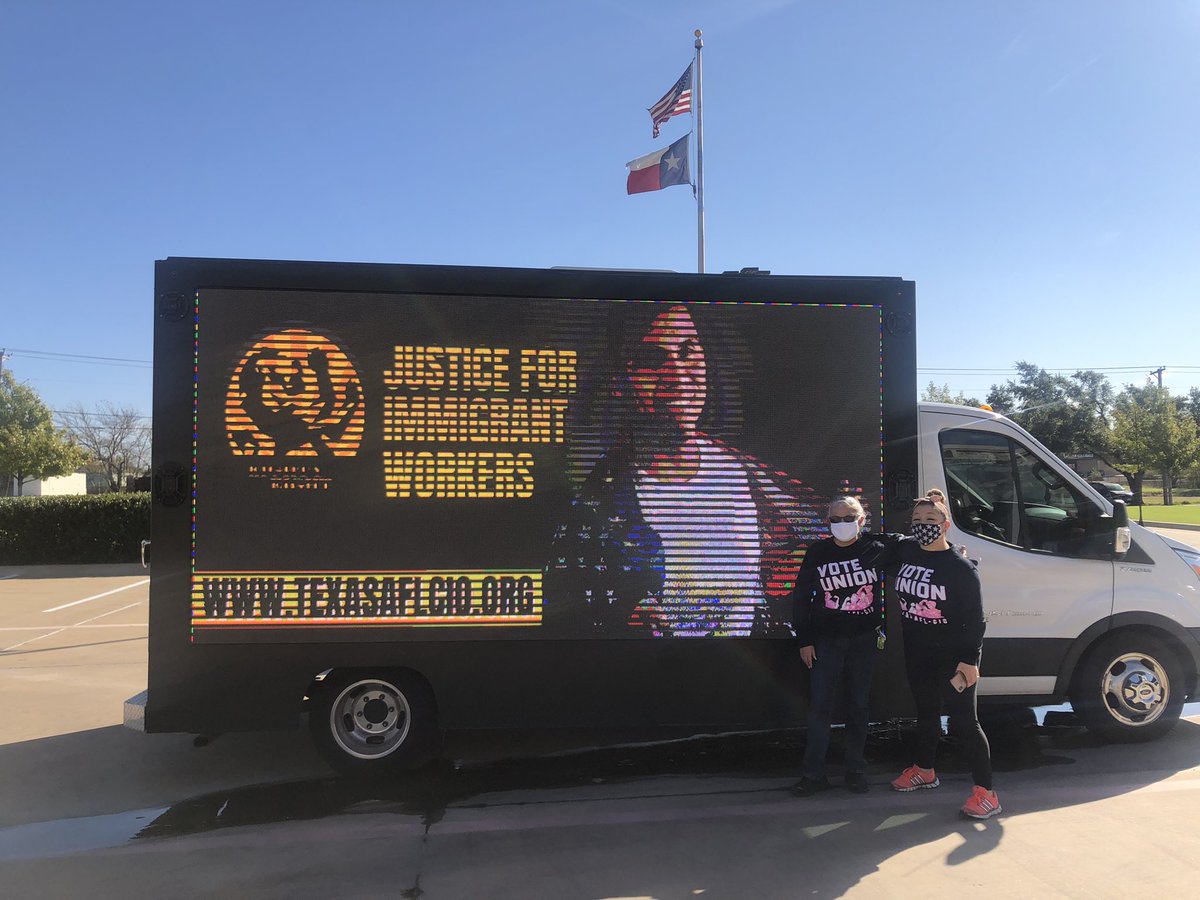 Our #GOTV2020 truck is headed to the polls & we are making calls to get more ppl out in #Texas #VOTE #VoteBidenHarrisToSaveAmerica