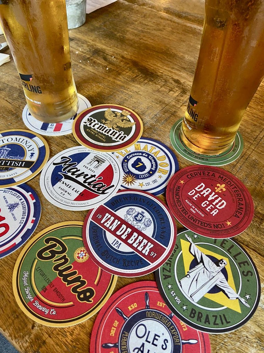 OldTraffordBrew's tweet photo. 🔴 GIVEAWAY 🔴

We are giving away a free 12 pack of our Man United themed beer mats🍻

Entry requirements are as follows;
- Follow us @OldTraffordBrew
- Like &amp; Retweet this tweet 

Winner will be announced at half time in tomorrow’s game. 

Good Luck 👍🏽
#MUFC #giveaway #ggmu https://t.co/QRfkGKff8n